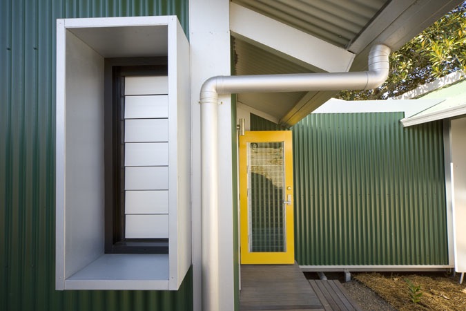 Green house - external colours and details